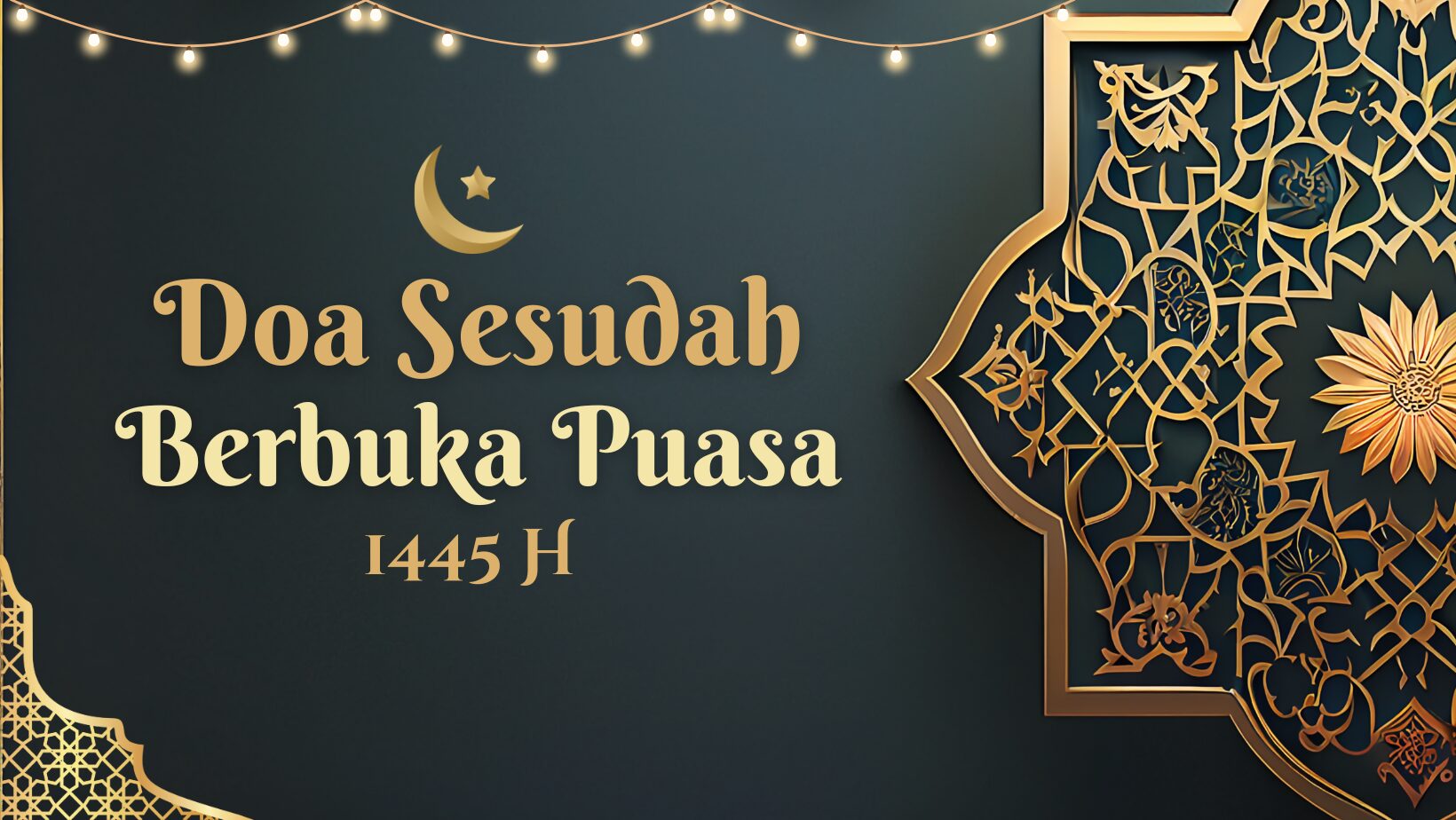 doa sesudah berbuka puasa